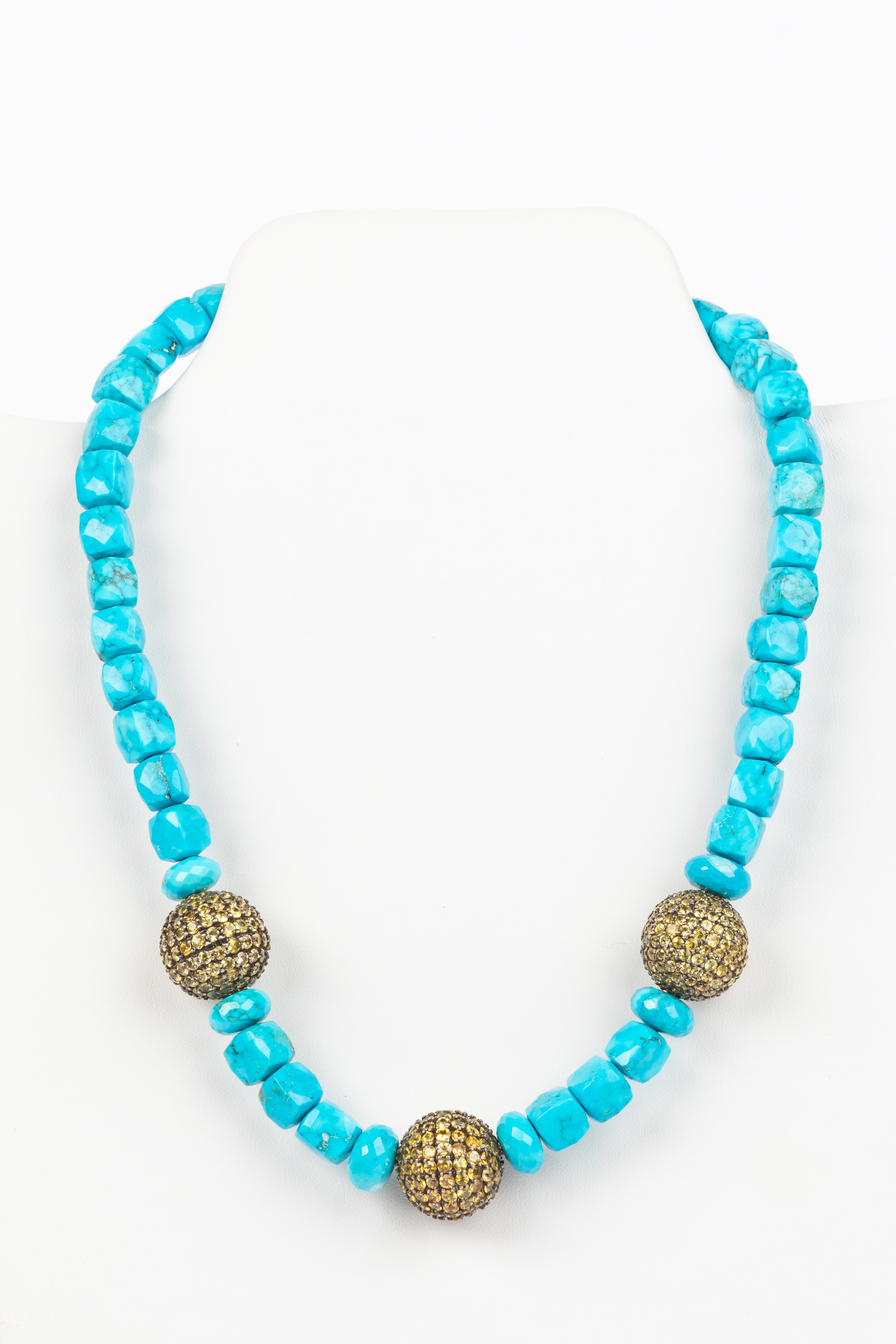 Turquoise and Sapphire Necklace