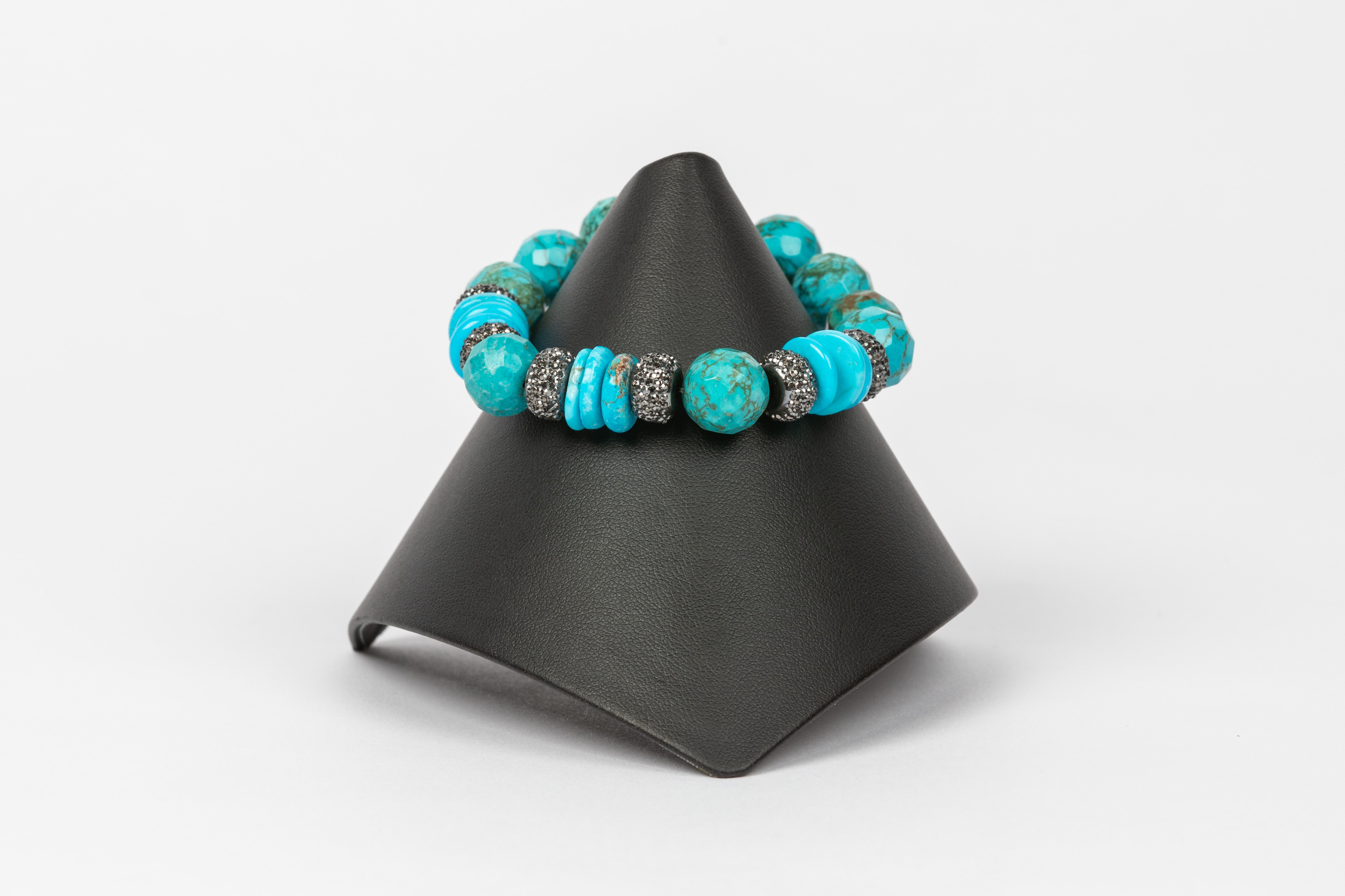 Turquoise, Hematite Bracelet